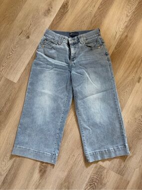Democracy Light Blue Wide-Leg Crop Jeans “Ab” Solution